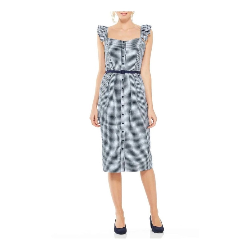 Gal Meets Glam Collection Carly Gingham Sheath Dress - Picture 7 of 8
